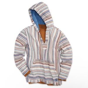 The Territory Ahead Pacifica Baja Hoodie Tribal Print Surf Coastal Beach Sz XL